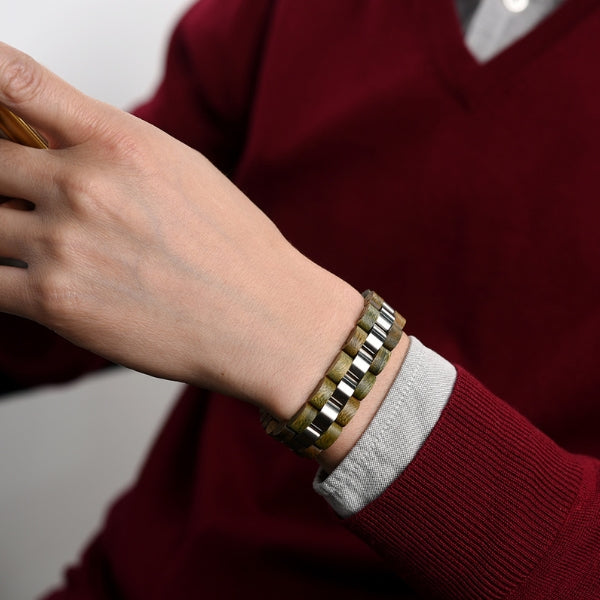 bracelet homme bois brun