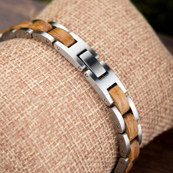 Bracelet en Bois Homme - Silver Elm