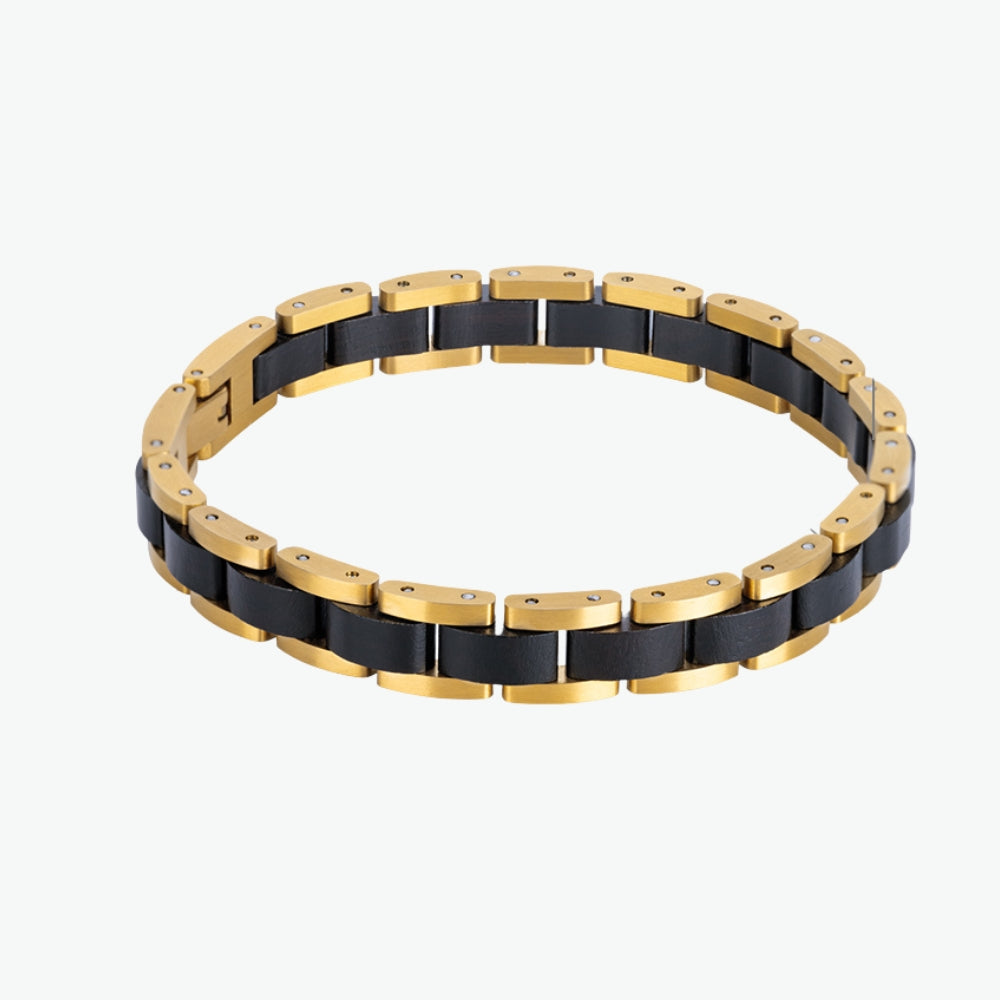 bracelet noir et jaune homme