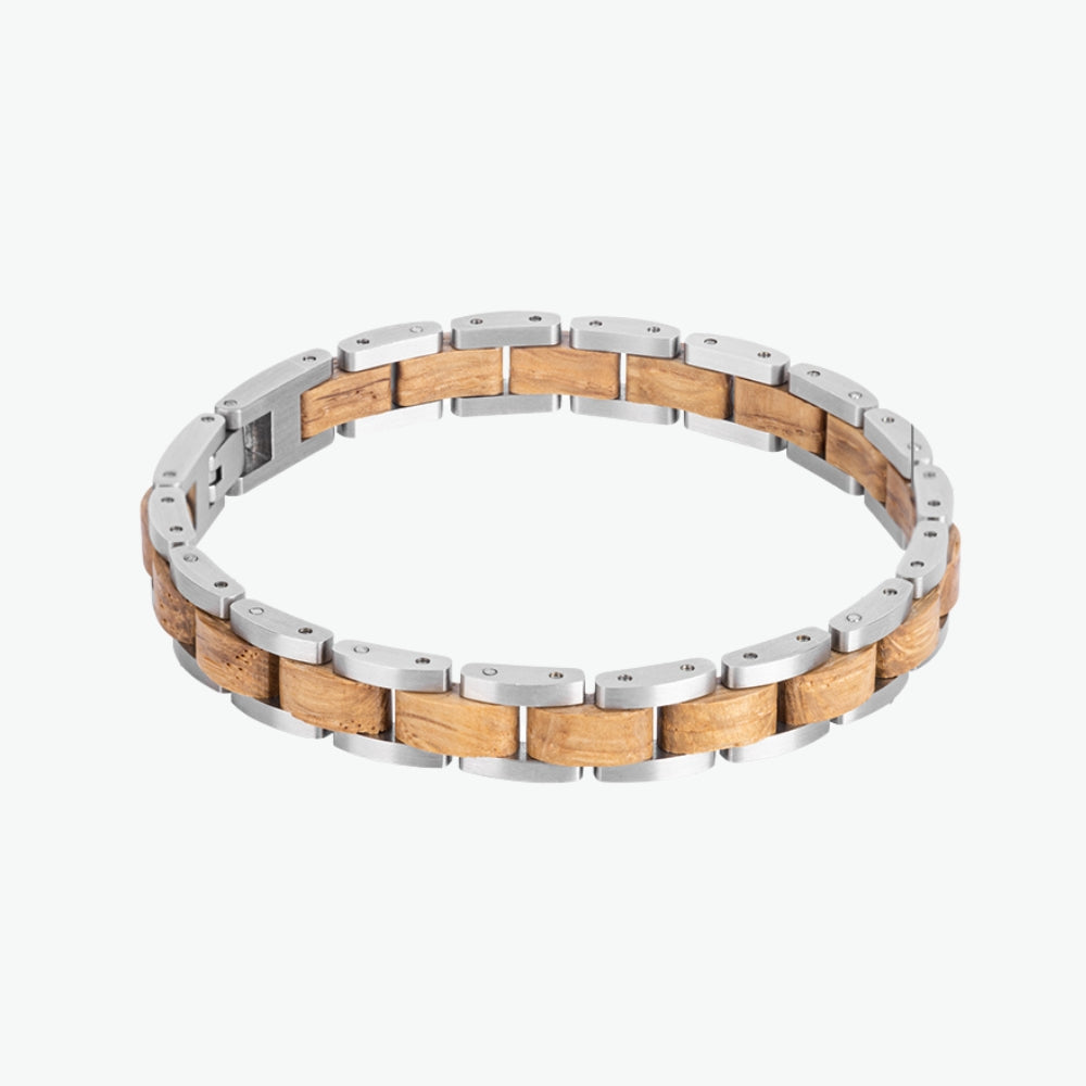 Bracelet en Bois Homme - Silver Elm