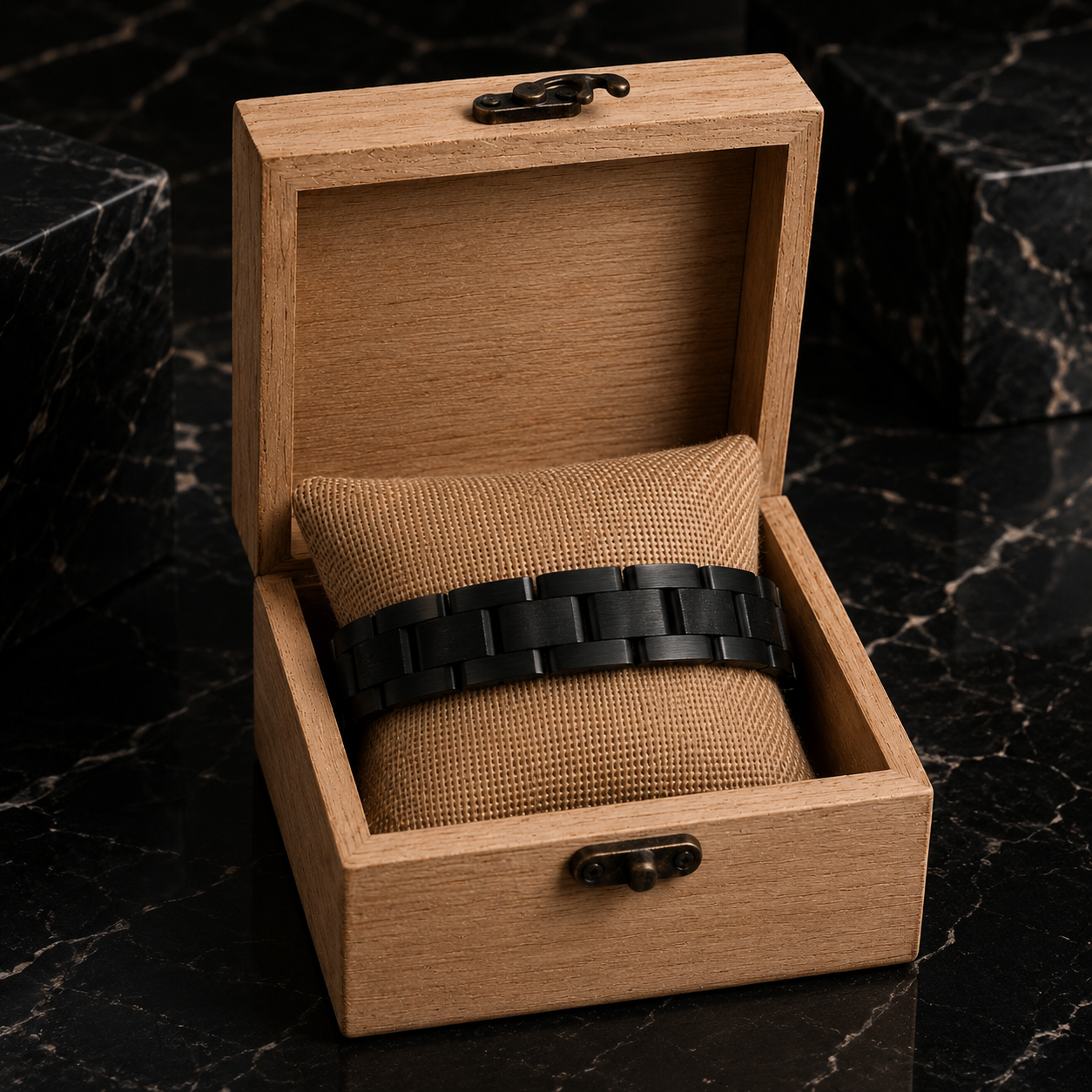 bracelet-bois-noir-coffret-cadeau