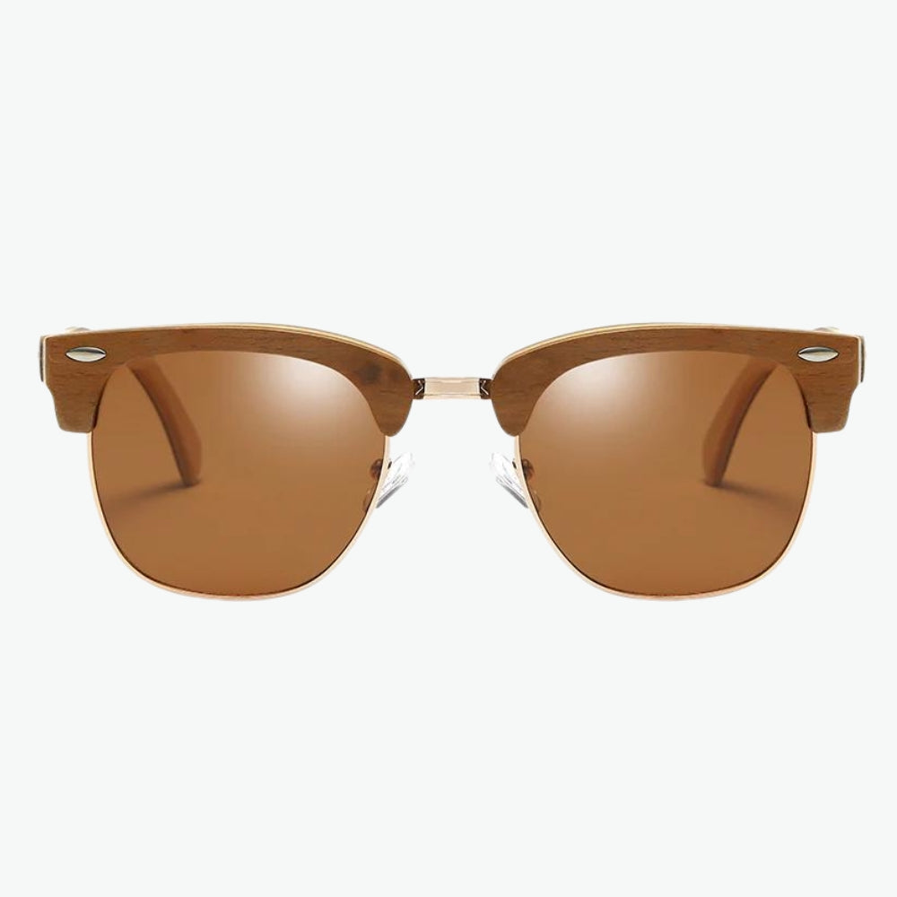 lunettes-clubmaster-bois-brun