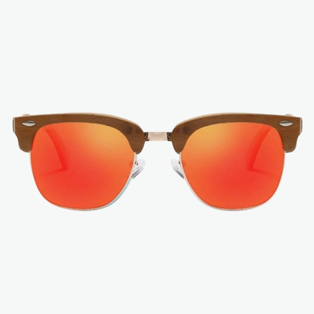 lunettes-clubmaster-bois-rouge