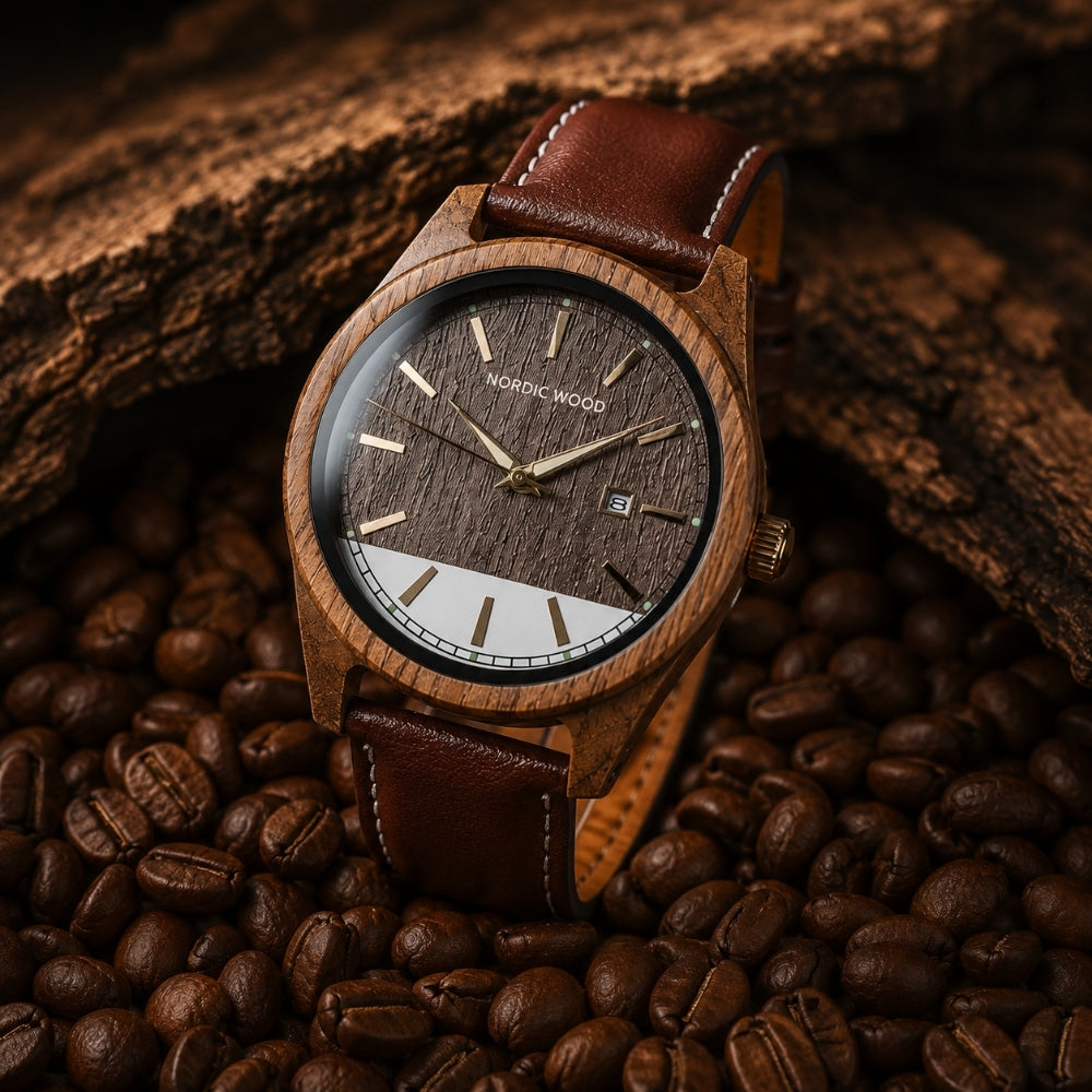 montre-bois-cuir-brun