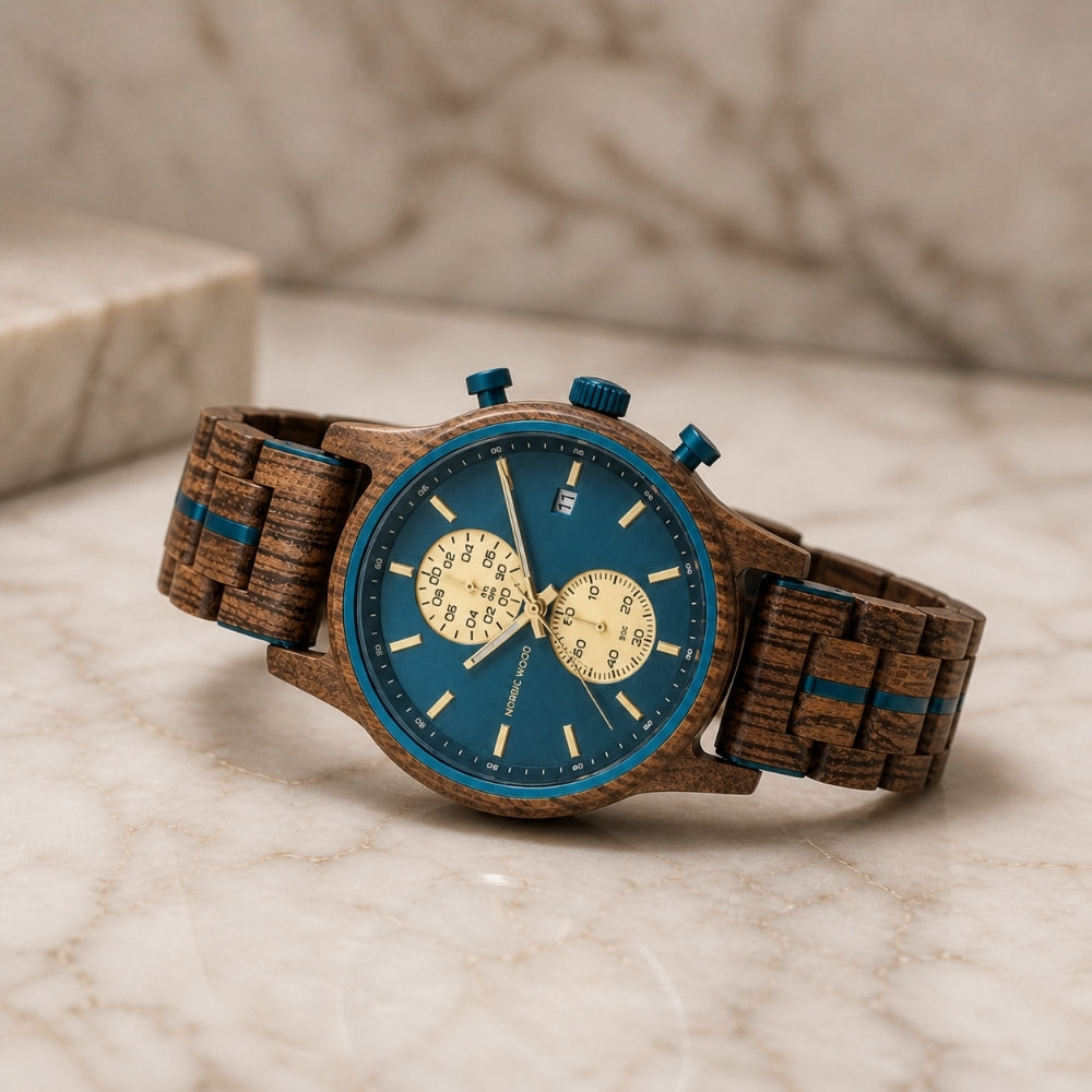 montre-en-bois-cadran-bleu-chronos