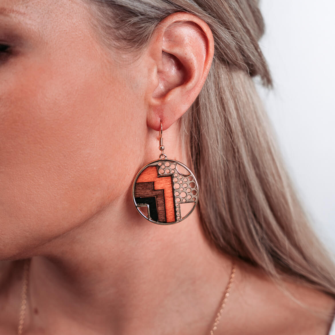 Boucles D'oreilles en Bois - Aurora n°2