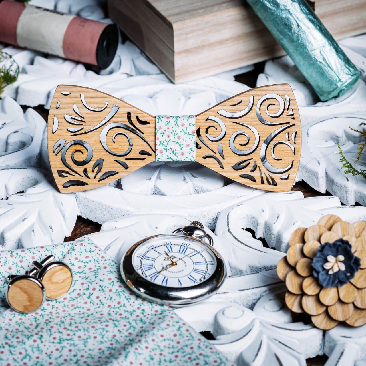 Coffret Noeud Papillon - Erable Fleuri