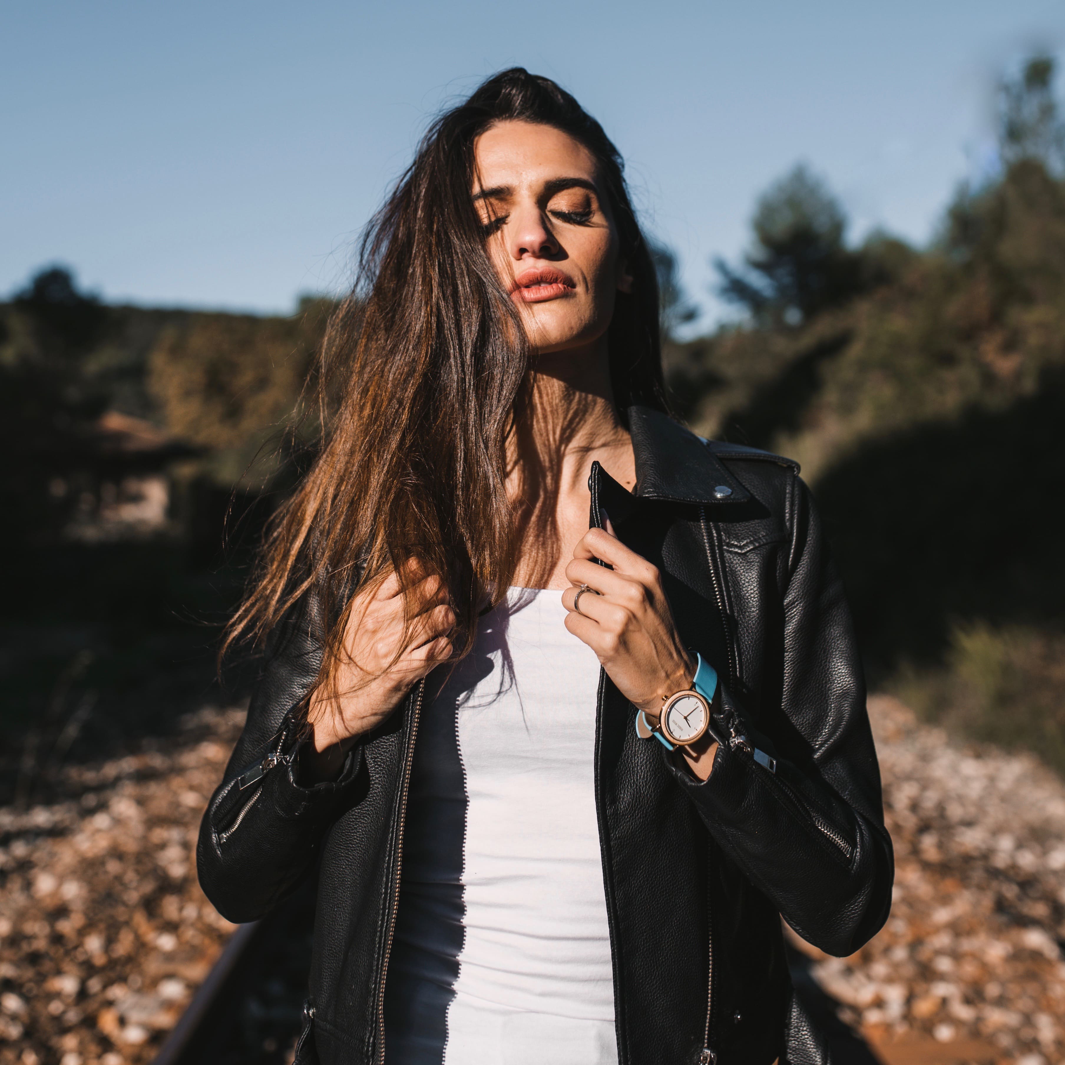 Montre en Bois Femme - Pure Blue