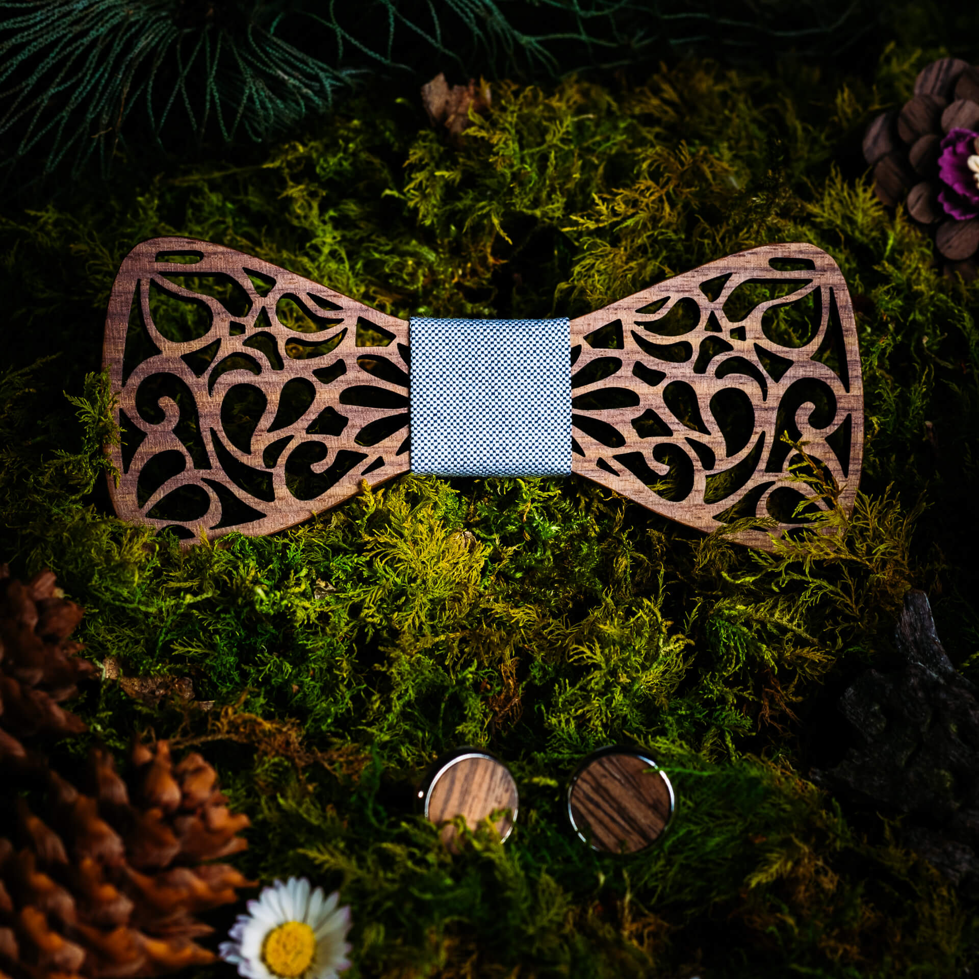 Coffret Noeud Papillon - Pin Gris