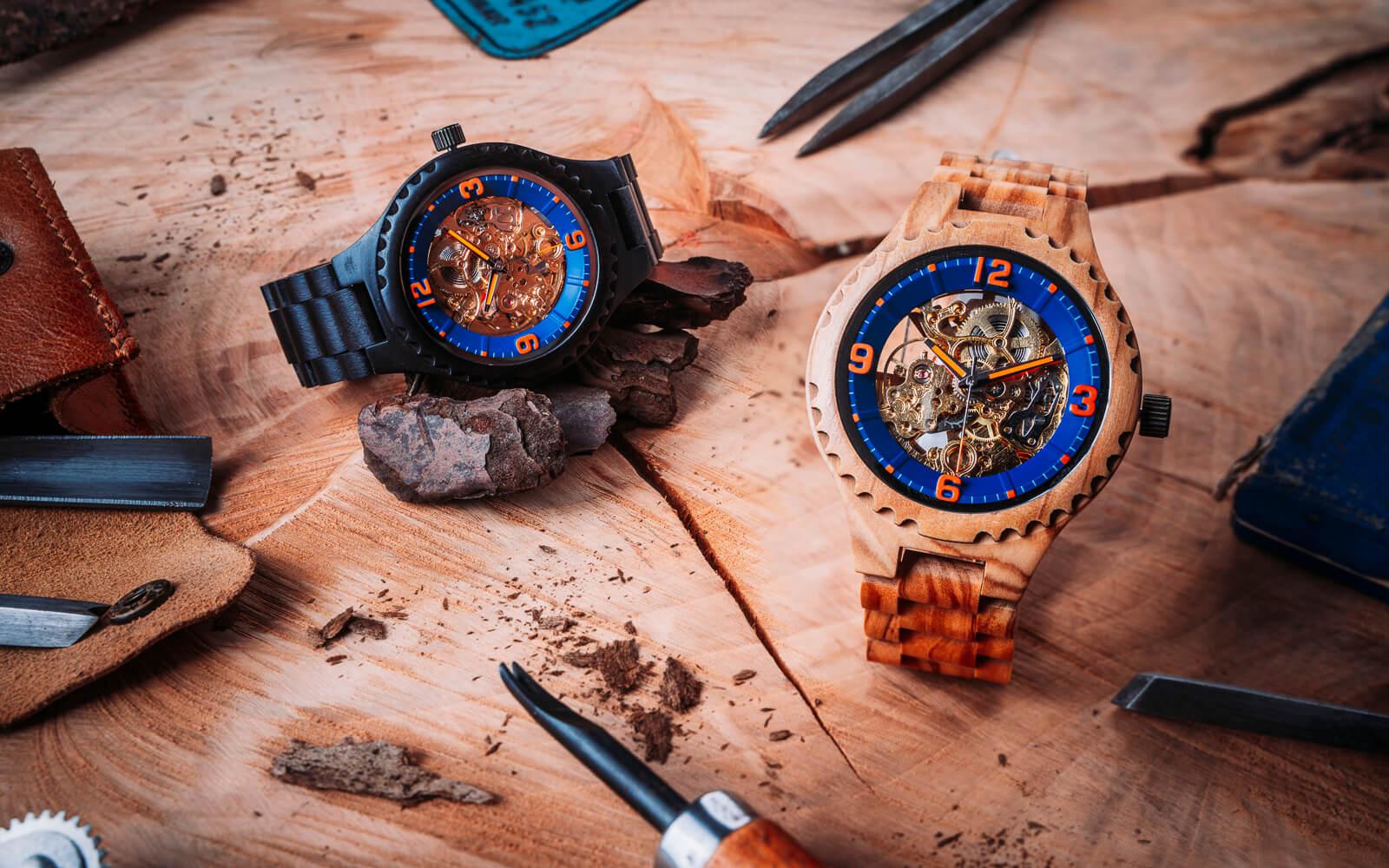 Collection montres automatiques en bois nordic wood