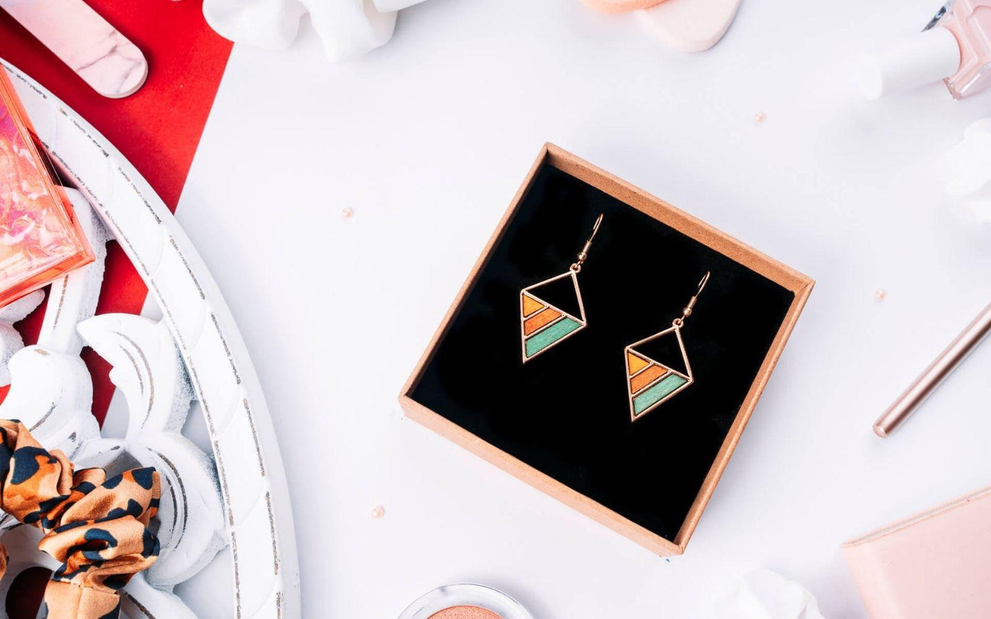 BOUCLES OREILLES BOIS FEMME