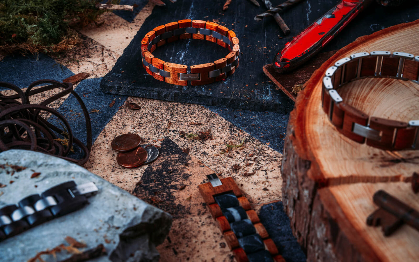 bracelets homme nordic wood