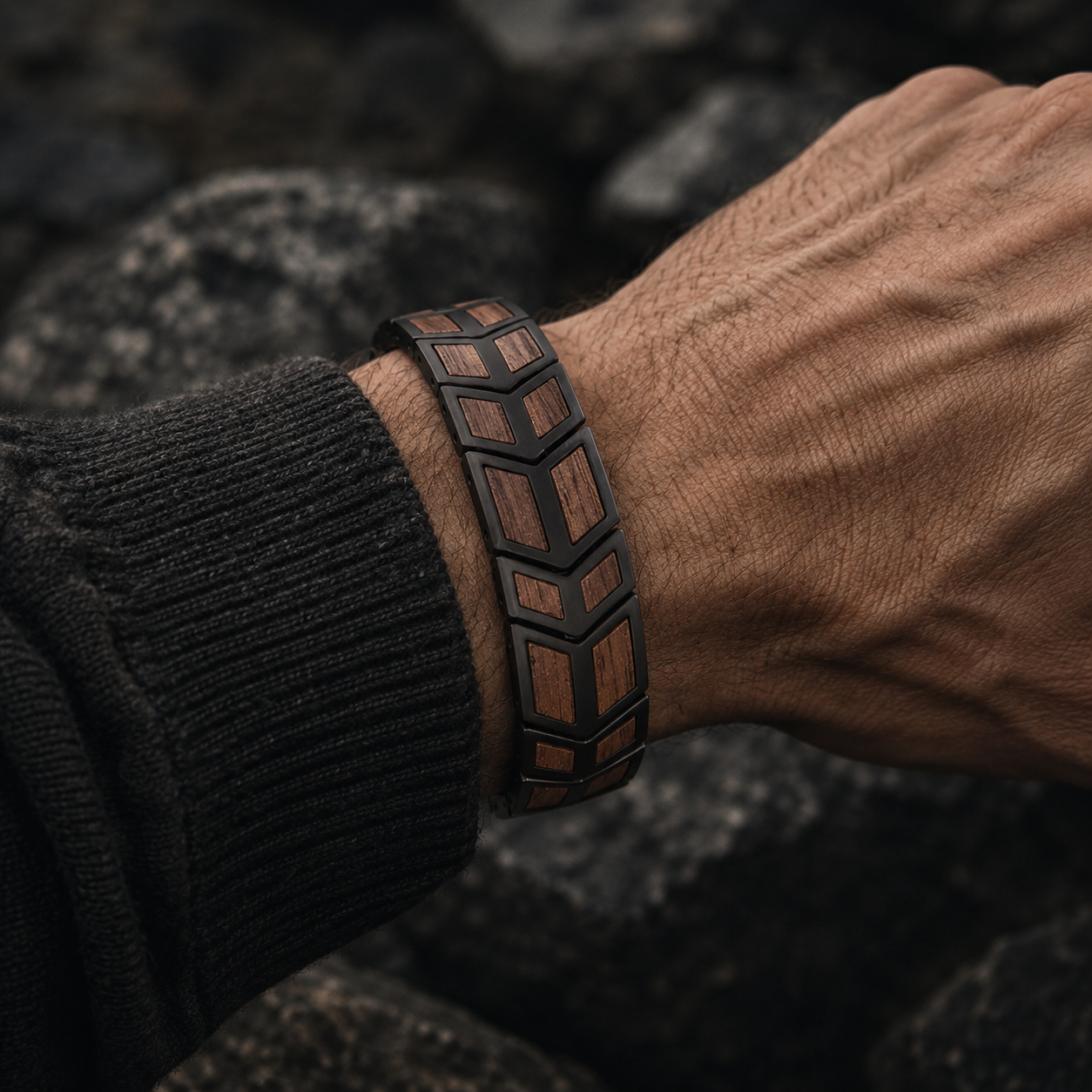 bracelet-brun-bois-pour-homme