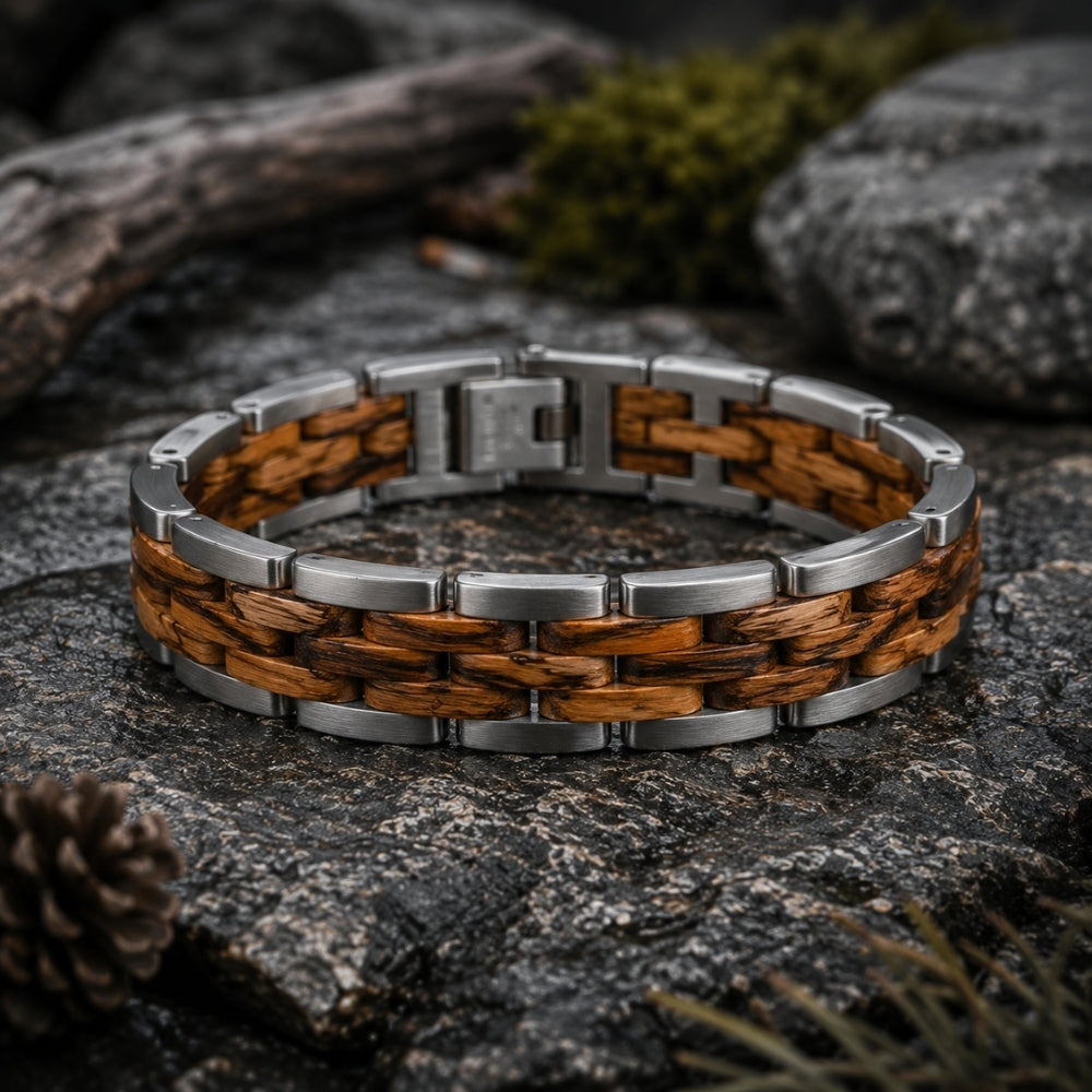 bracelet-en-bois-et-acier