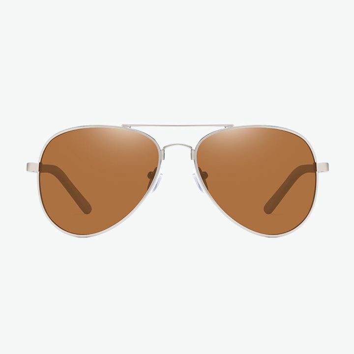 lunettes soleil aviateur brun en bois