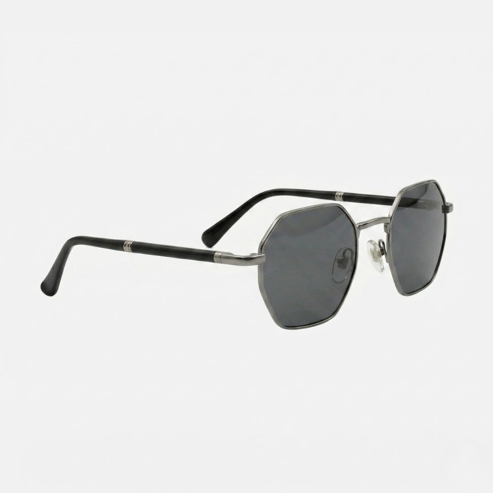 lunettes-soleil-hexagonales-acier-ebene