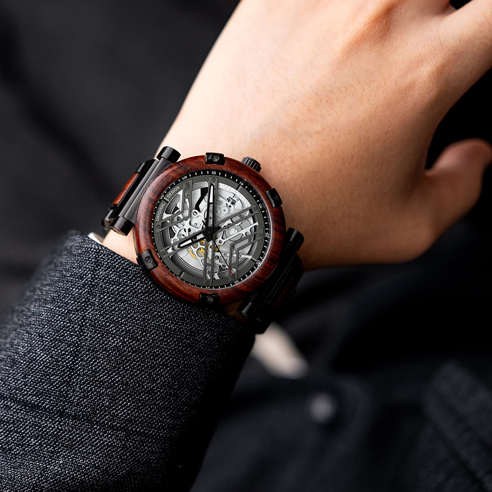 montre-poignet-automatique-en-bois