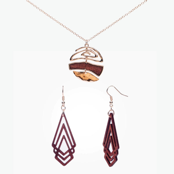 Combo Boucles d'oreilles + Pendentif | Serenity & Bohemian