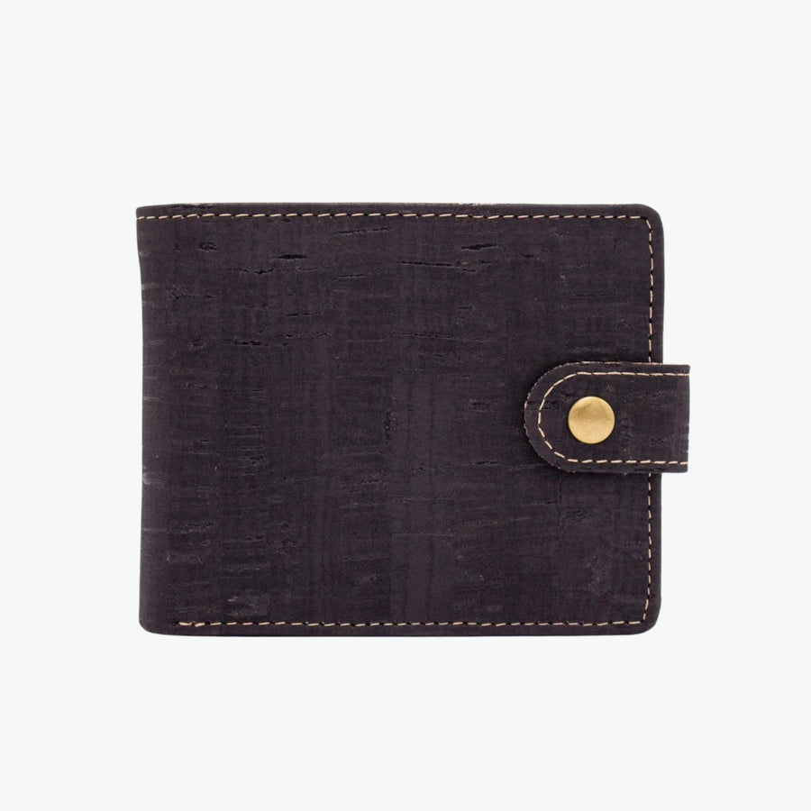 portefeuille en liège noir pour homme