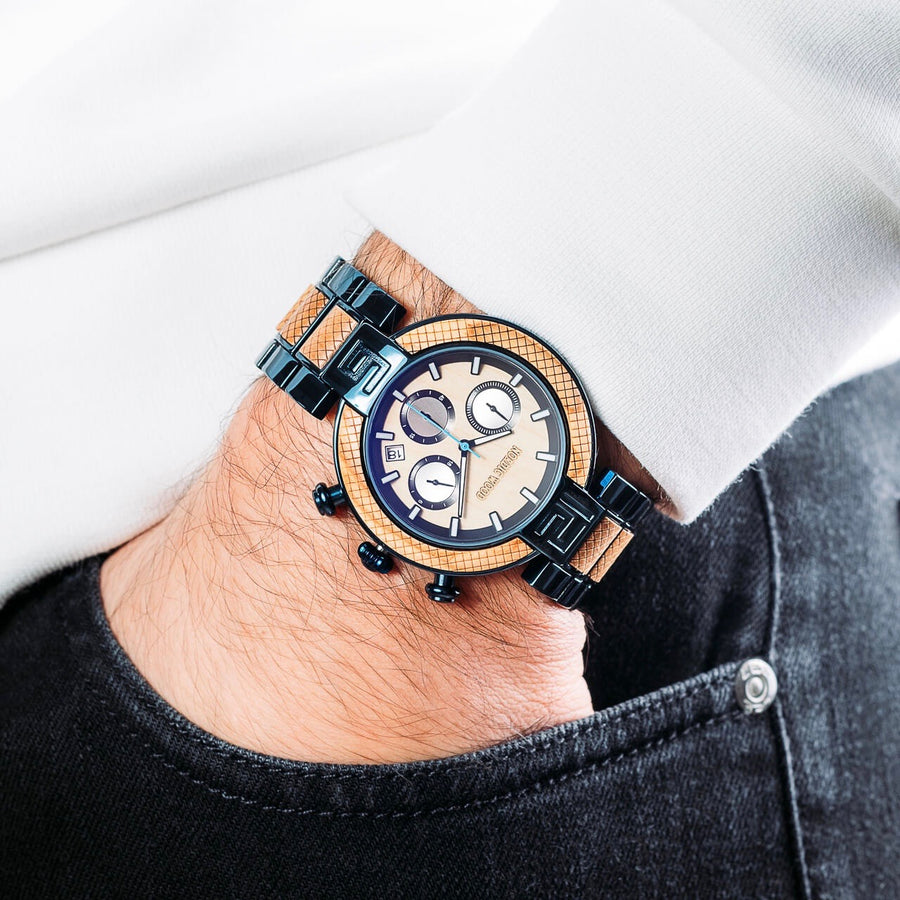 Montre en Bois Homme - Blue O.A.K