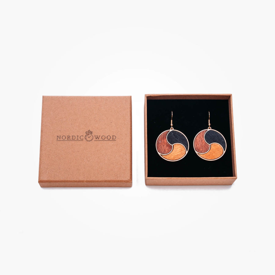 Boucles D'oreilles en Bois - Infinity