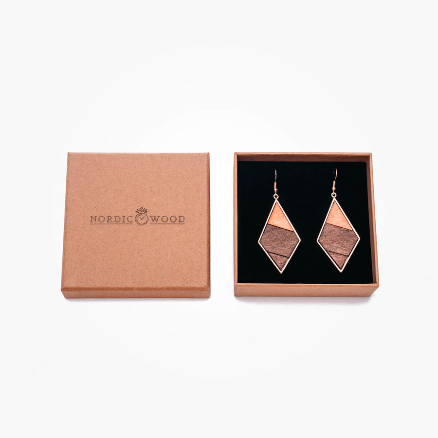Boucles D'oreilles en Bois - Euphoria