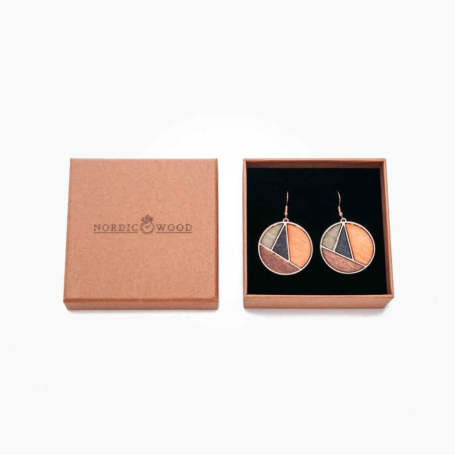 Boucles D'oreilles en Bois - Aurora n°1