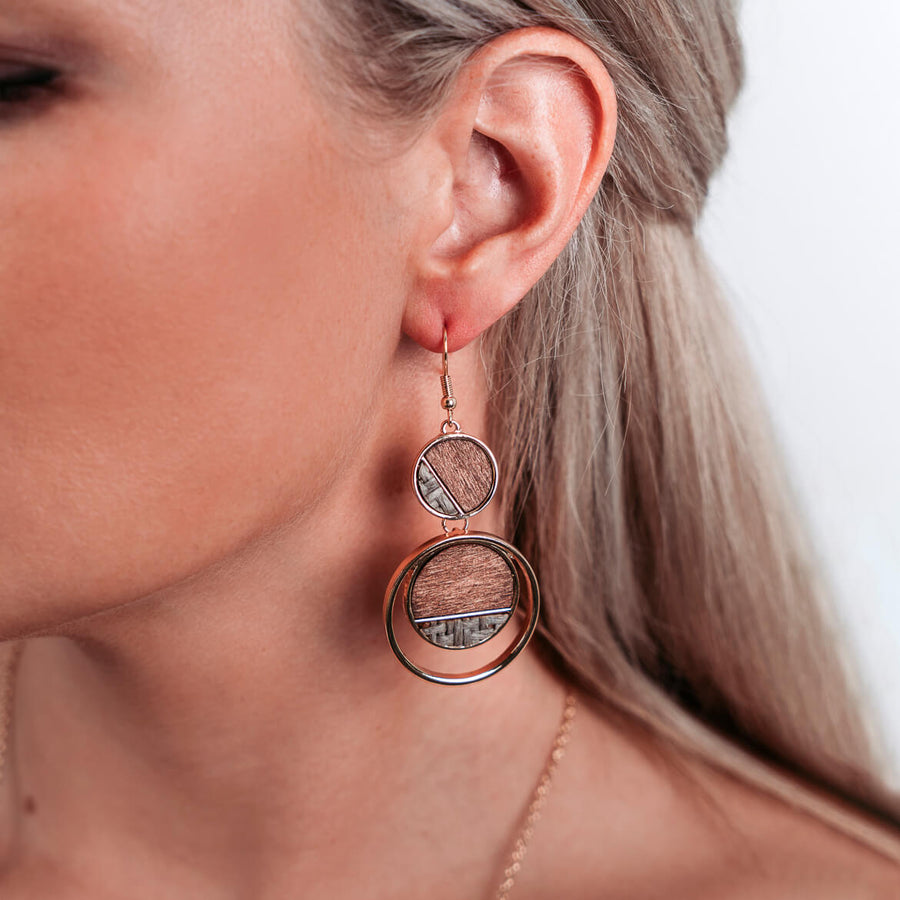 Boucles D'oreilles en Bois - Moonlight