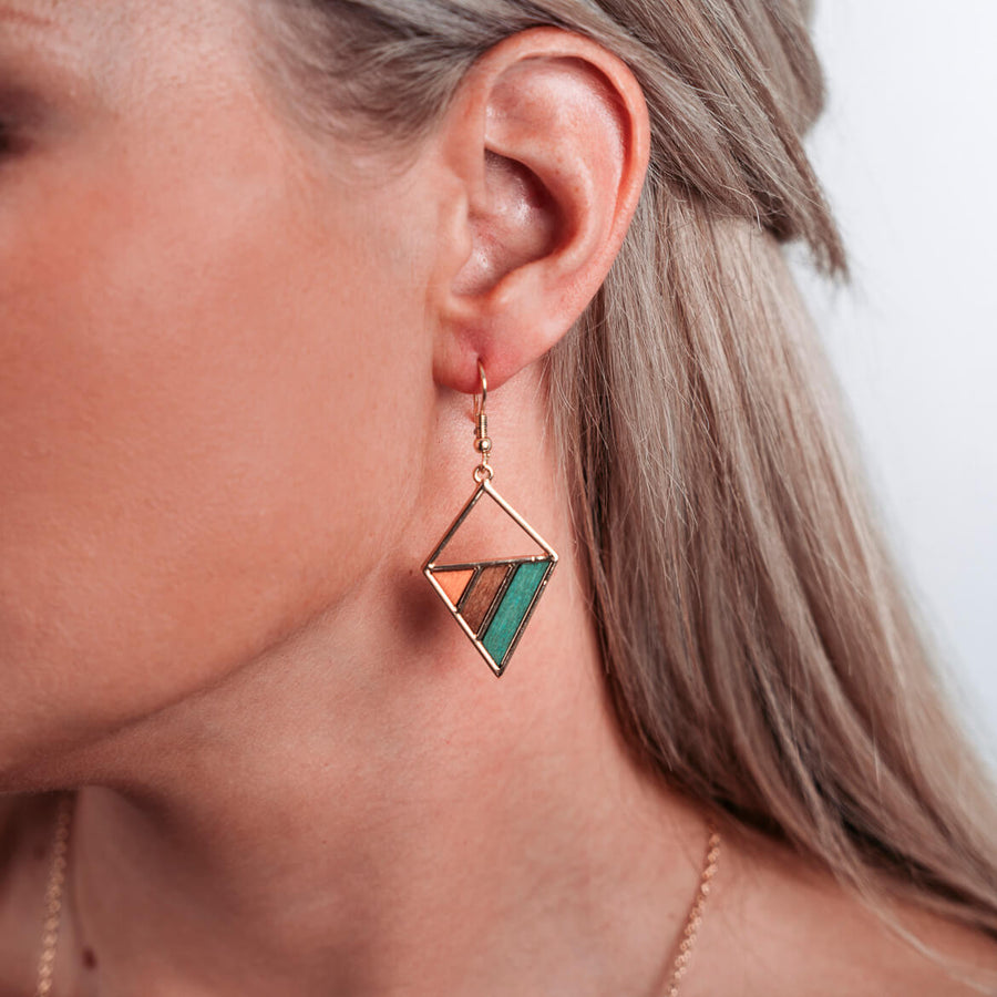 Boucles D'oreilles en Bois - Crush