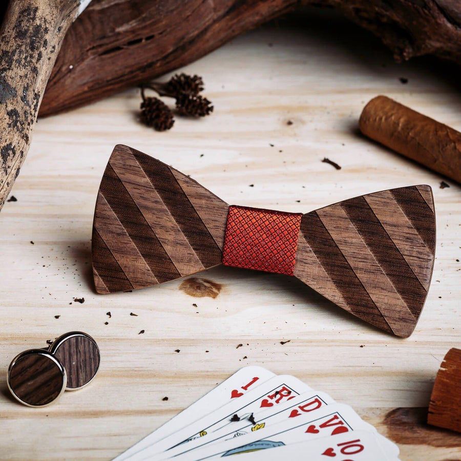 Coffret Noeud Papillon - Cerisier Rouge