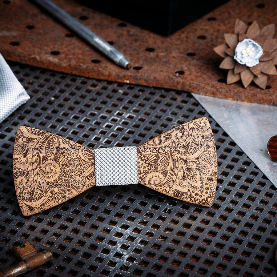 Noeud Papillon Premium - Chêne Gris
