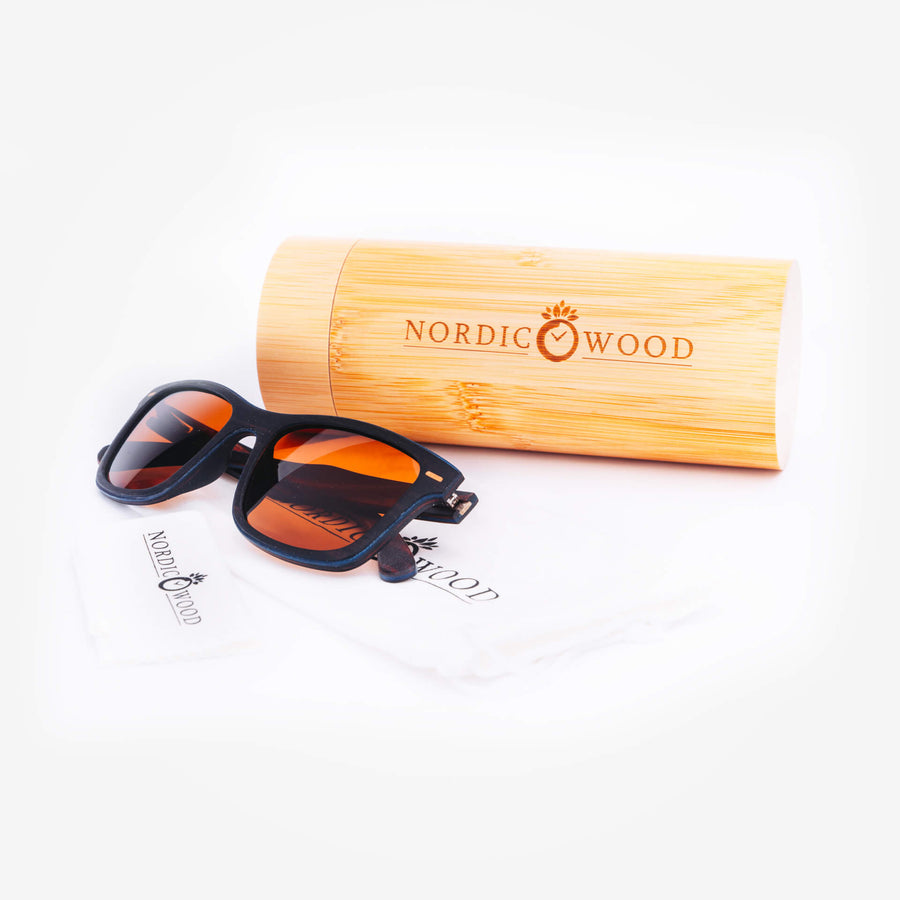 Lunettes de Soleil en Bois - Clubmaster Brown