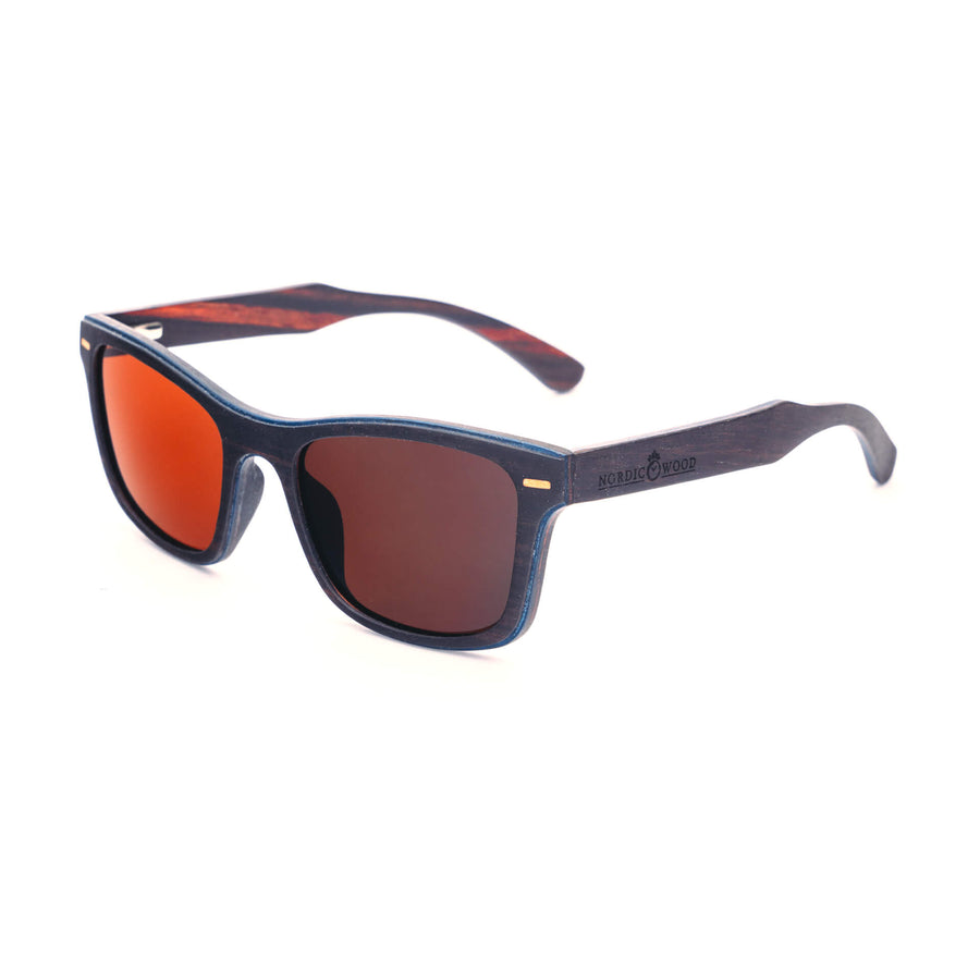 Lunettes de Soleil en Bois - Clubmaster Brown