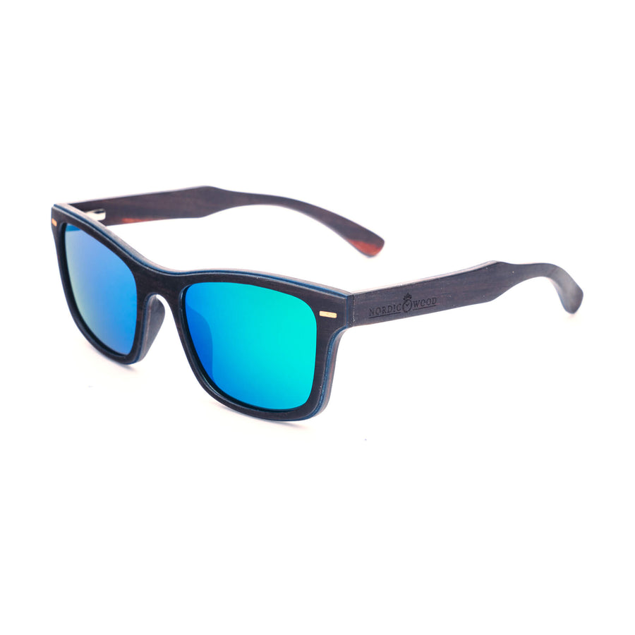 Lunettes de Soleil en Bois - Clubmaster Green