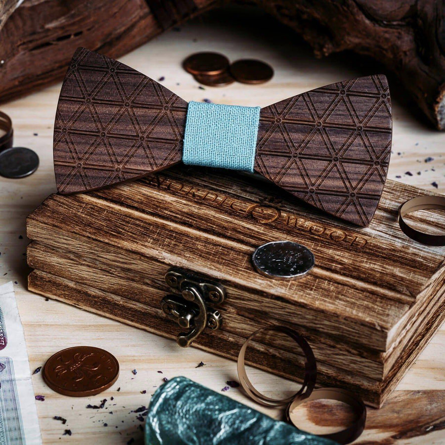 Noeud Papillon en Bois - Figuier Bleu