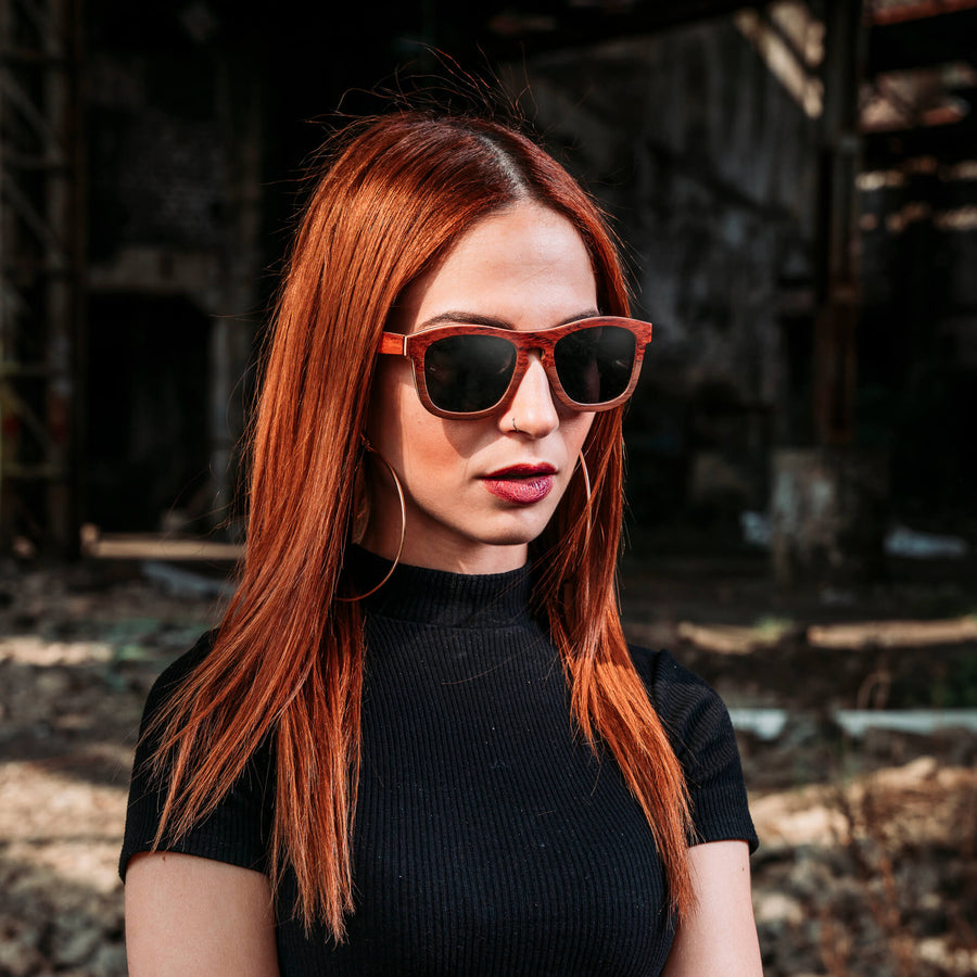 Lunettes de Soleil en Bois - Wayfarer Dark