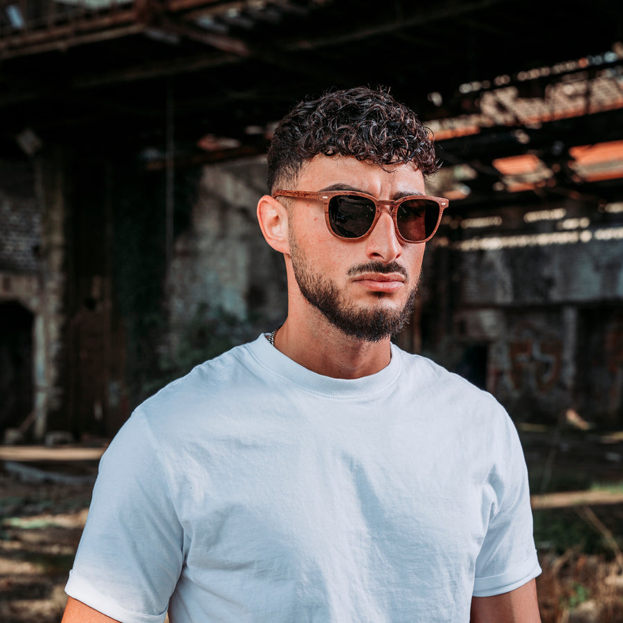 Lunettes de Soleil en Bois - Clubmaster Coffee