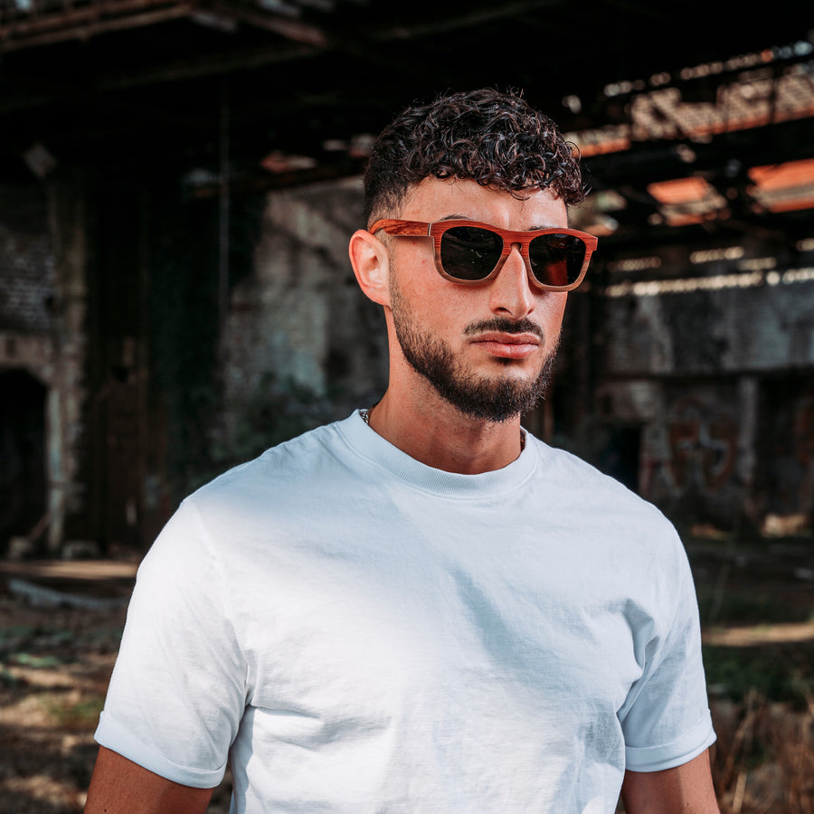 Lunettes de Soleil en Bois - Wayfarer Coffee