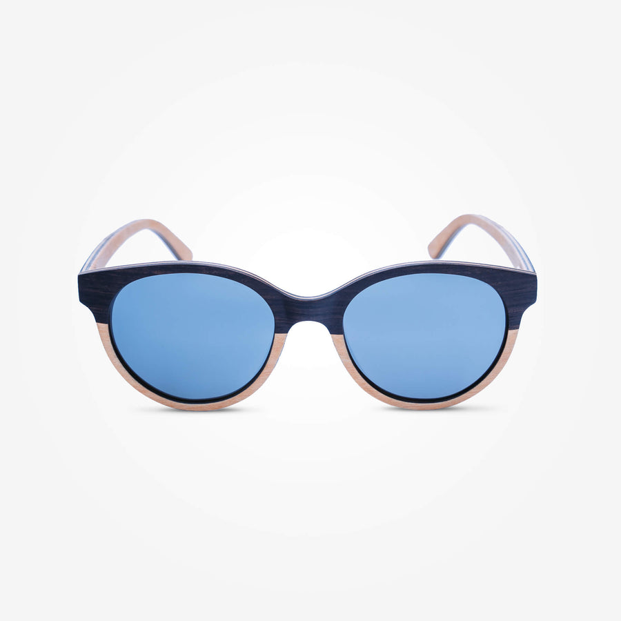 Lunettes de Soleil en Bois - Sunrise Silver