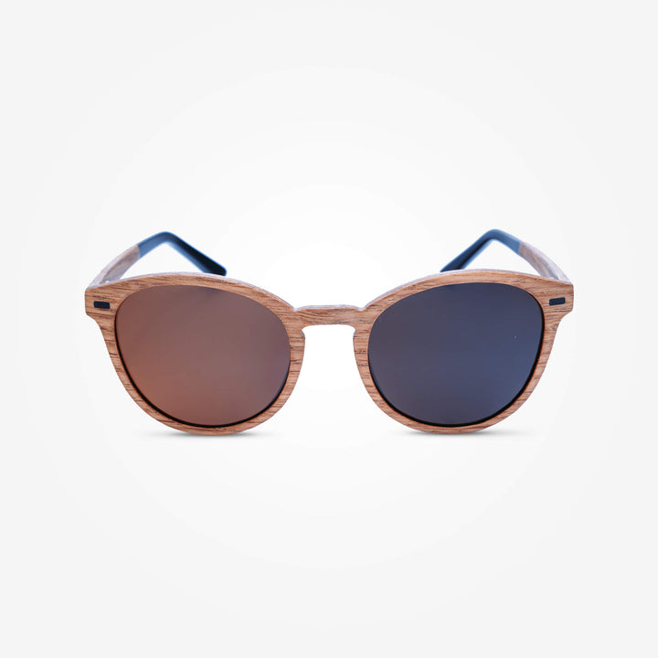Lunettes de Soleil en Bois - Round Coffee