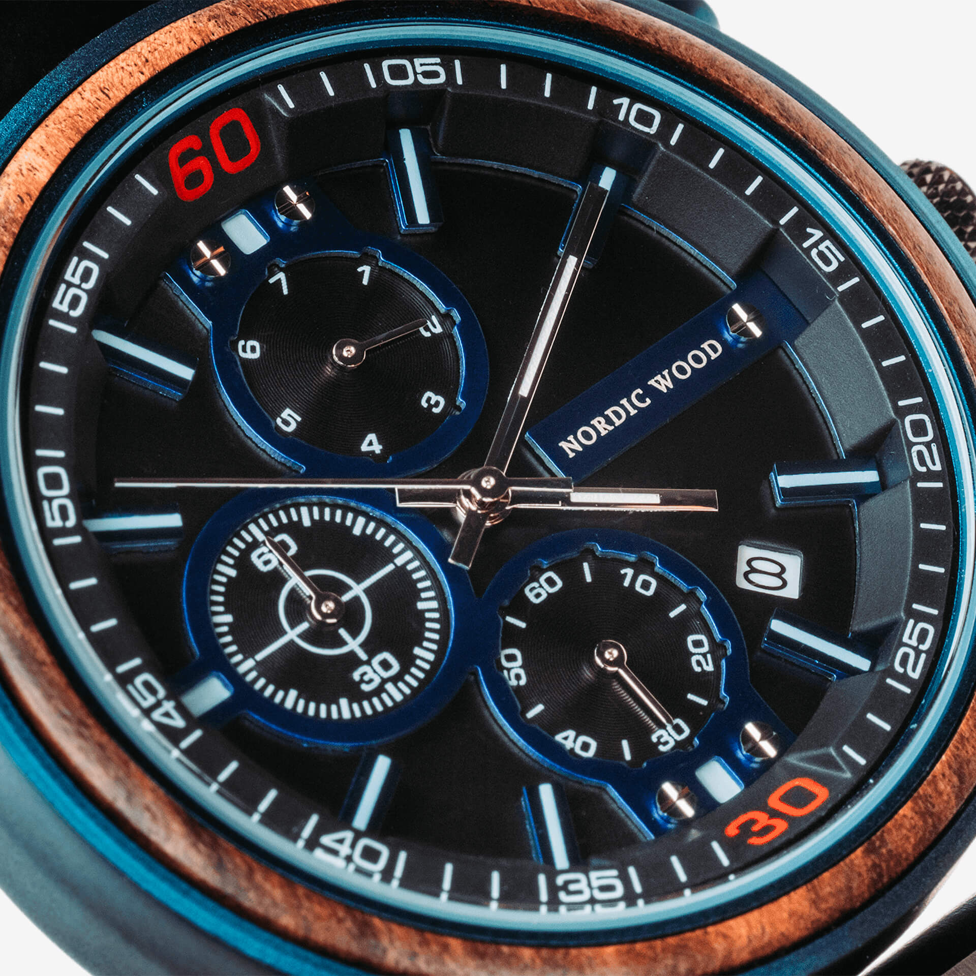 Montre en Bois Homme - Wild Blue