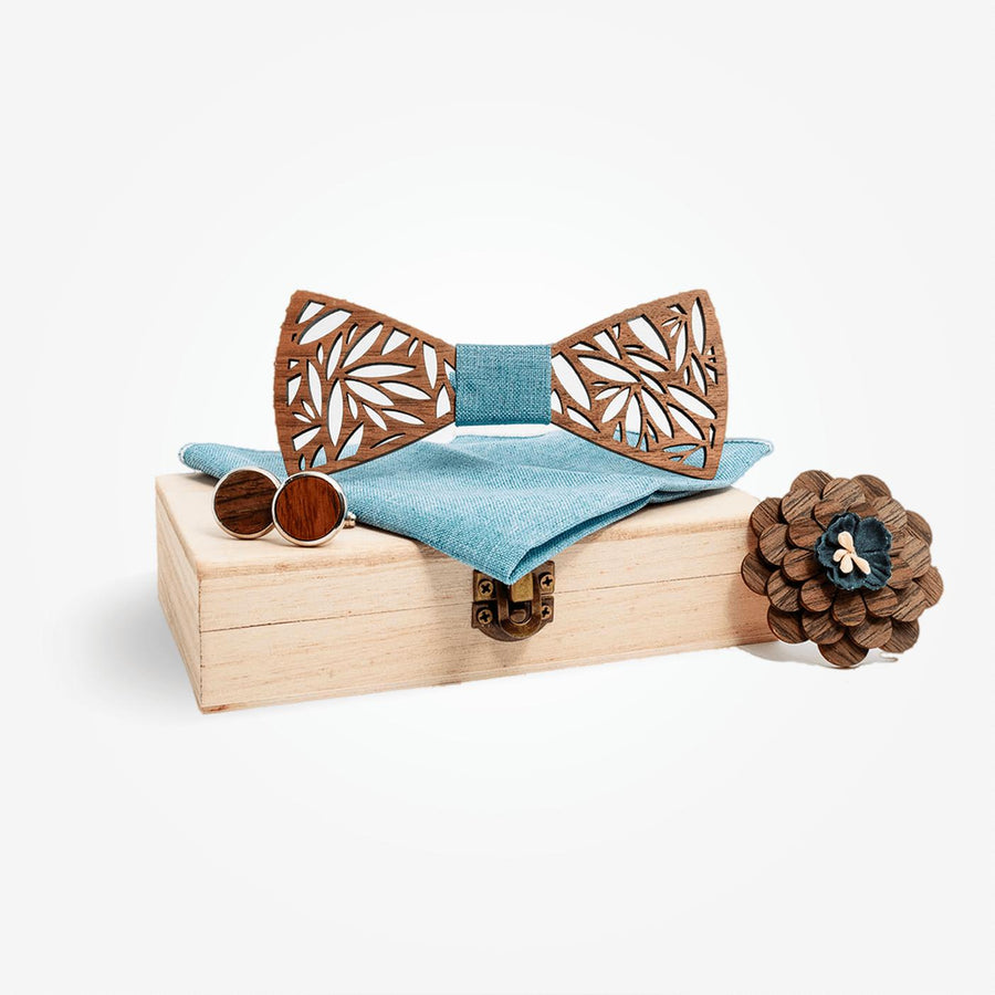 Coffret Noeud Papillon - Cerisier Bleu