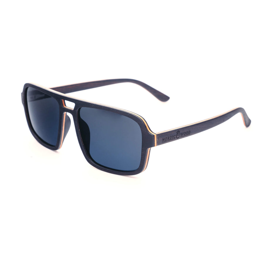 Lunettes de Soleil en Bois - Nomad Black
