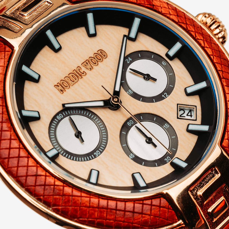 Montre en Bois Homme - Gold O.A.K