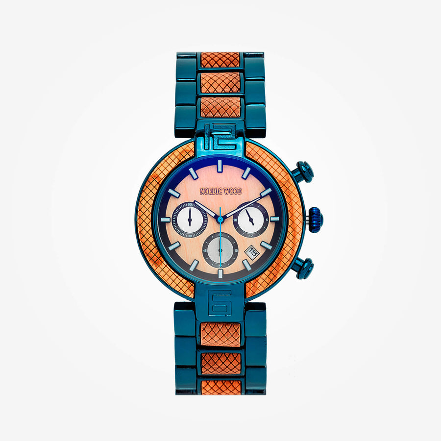 Montre en Bois Homme - Blue O.A.K