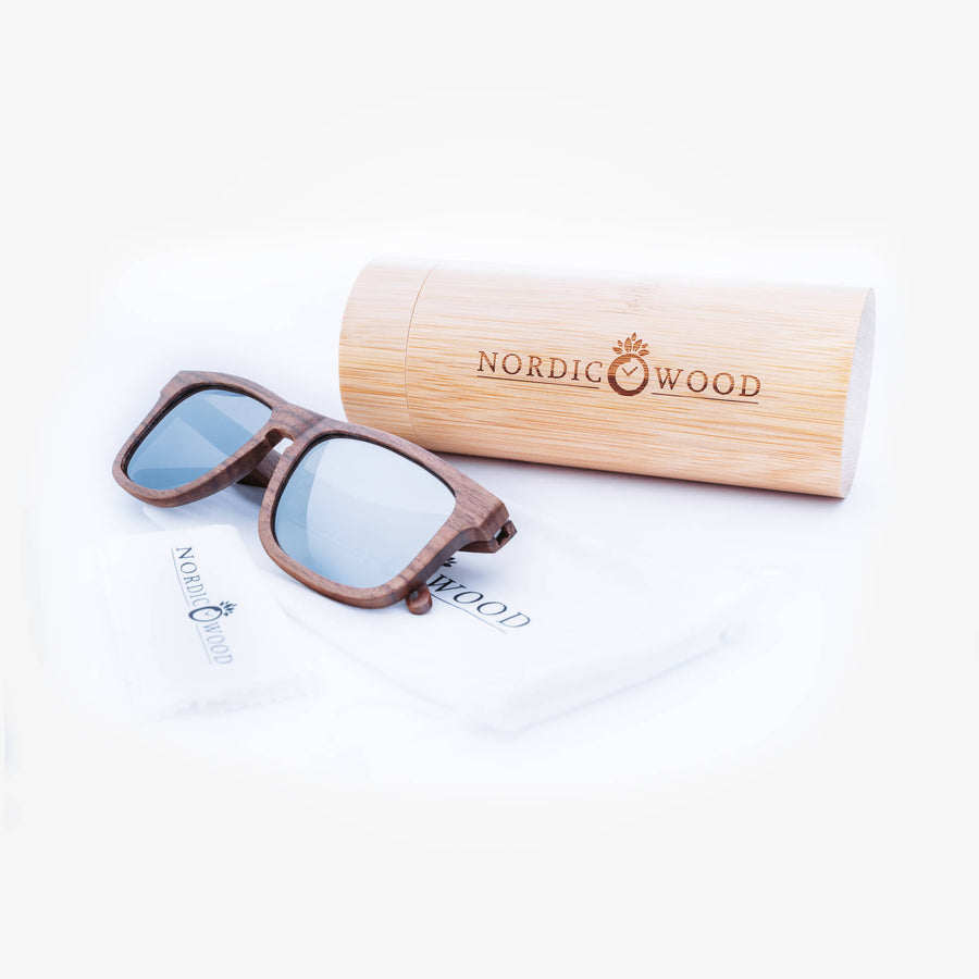 Lunettes de Soleil en Bois - Wayfarer Grey
