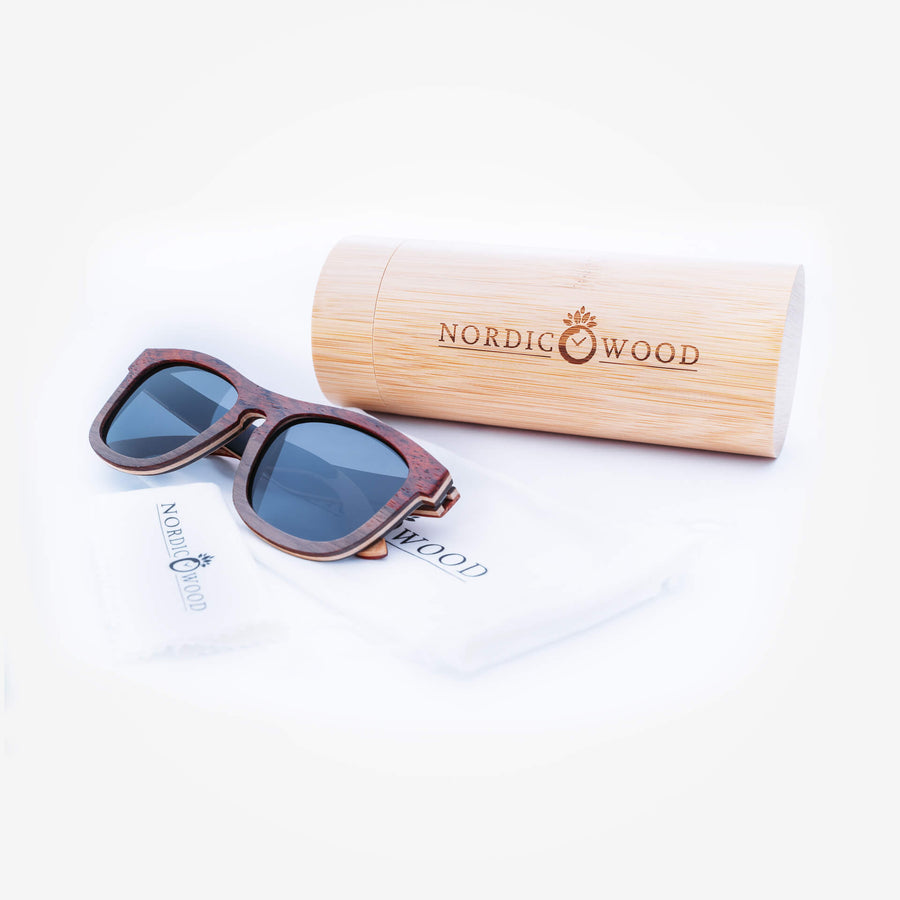 Lunettes de Soleil en Bois - Wayfarer Dark
