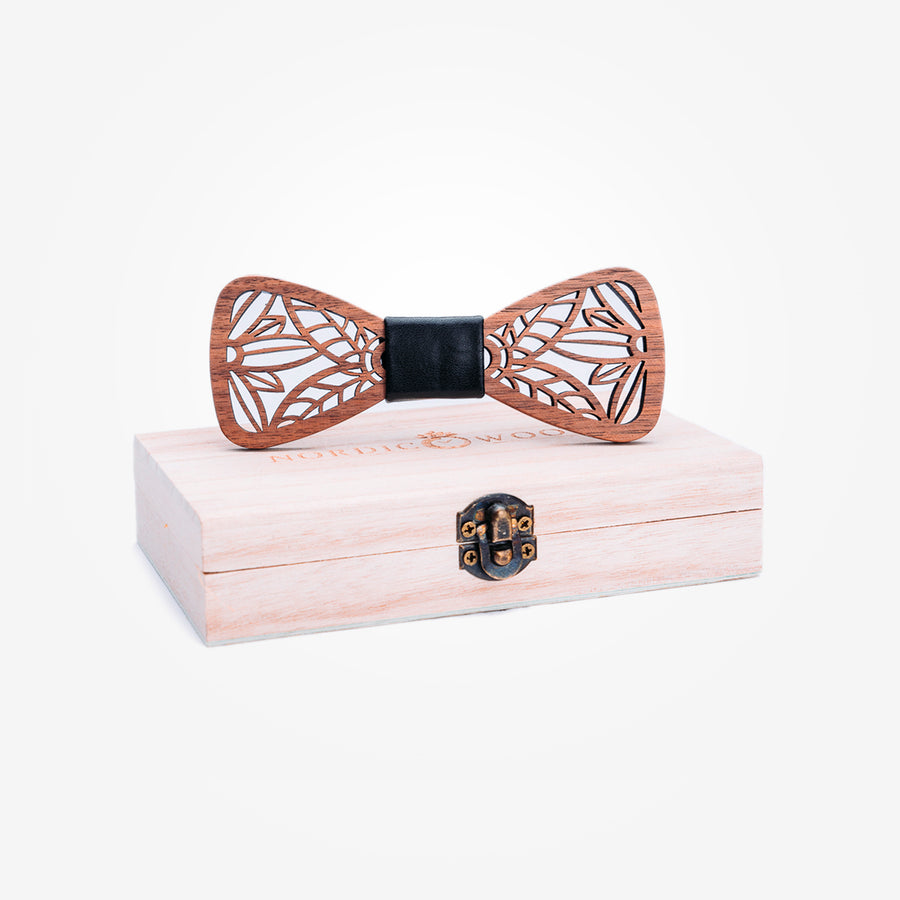 Noeud Papillon en Bois - Bambou Noir