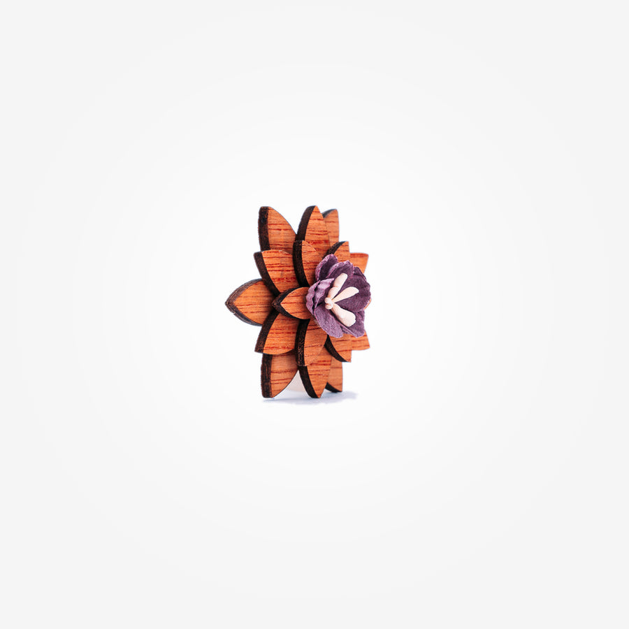 Noeud Papillon en Bois - Charme Bleu