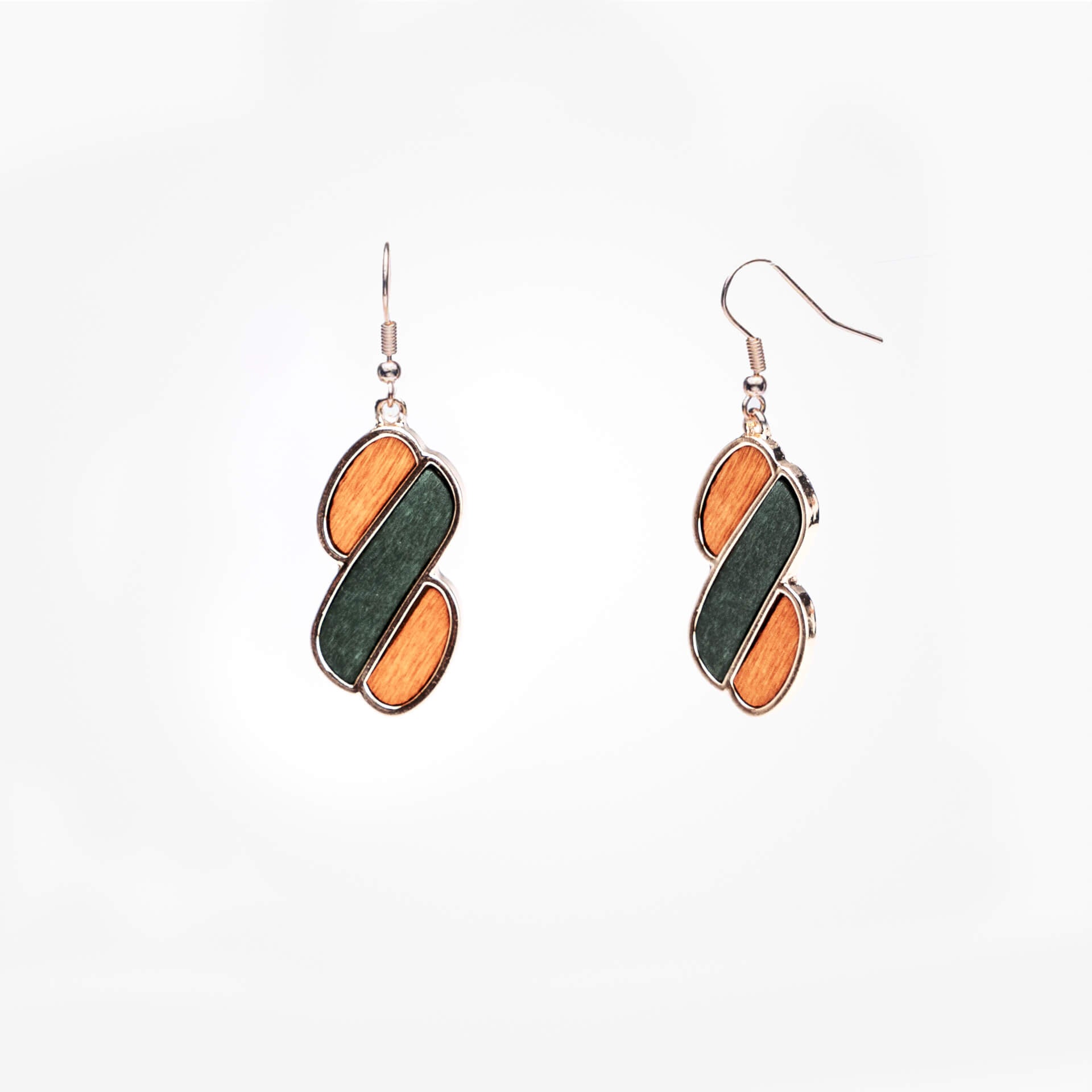 boucles d'oreilles en bois femme queen